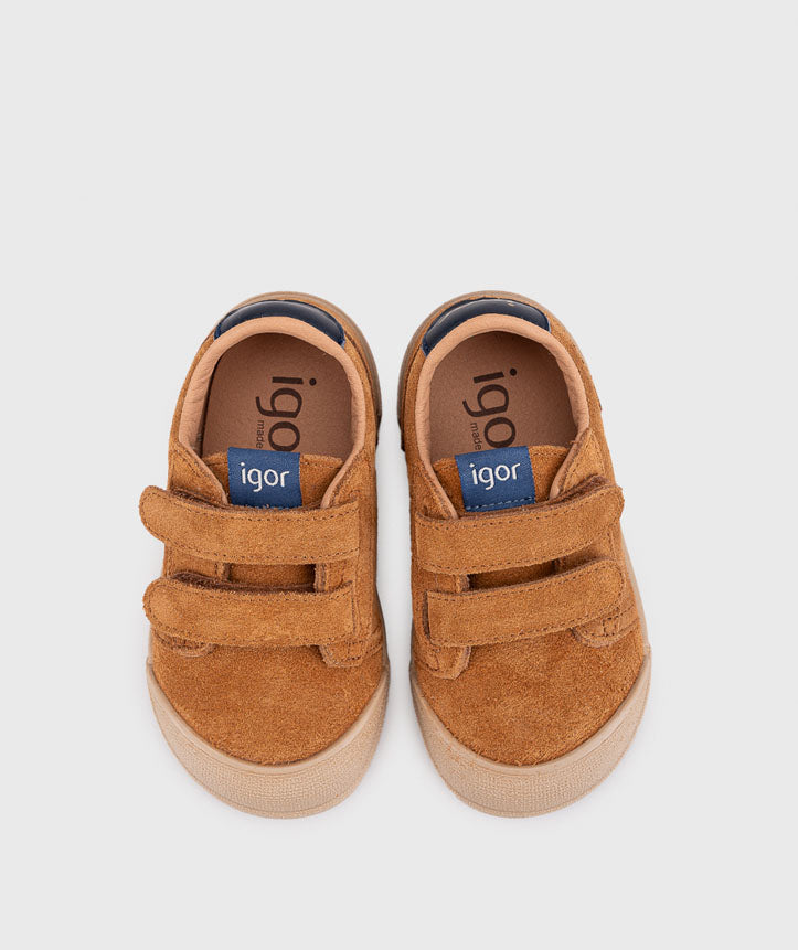 Baskets Igor Barefoot Tennis Suede - Mostaza